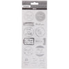 Creativ company stickers zilver thank you, 1 vel