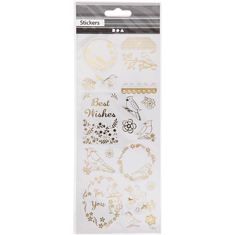 Https: www.cchobby.nl stickers-vogels-vel-10x24-cm-ca-17-stuk-goud-1-vel