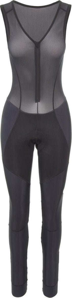 Agu prime lange fietsbroek met zeem ii essential dames - zwart - s - met bretels