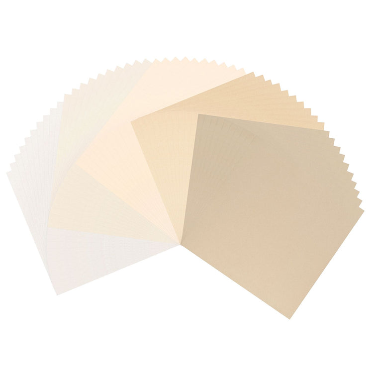 Vaessen creative • kraftkleurig cardstock papier glad 200g 30,5x30,5cm 50x