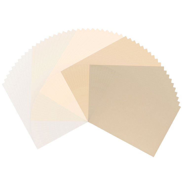 Vaessen creative • kraftkleurig cardstock papier glad 200g a4 50x