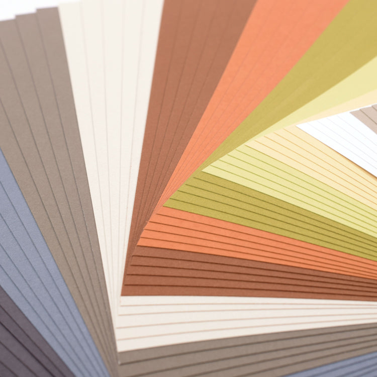 Florence • cardstock papier 216g glad 11,4x30,5cm earth tones 60x