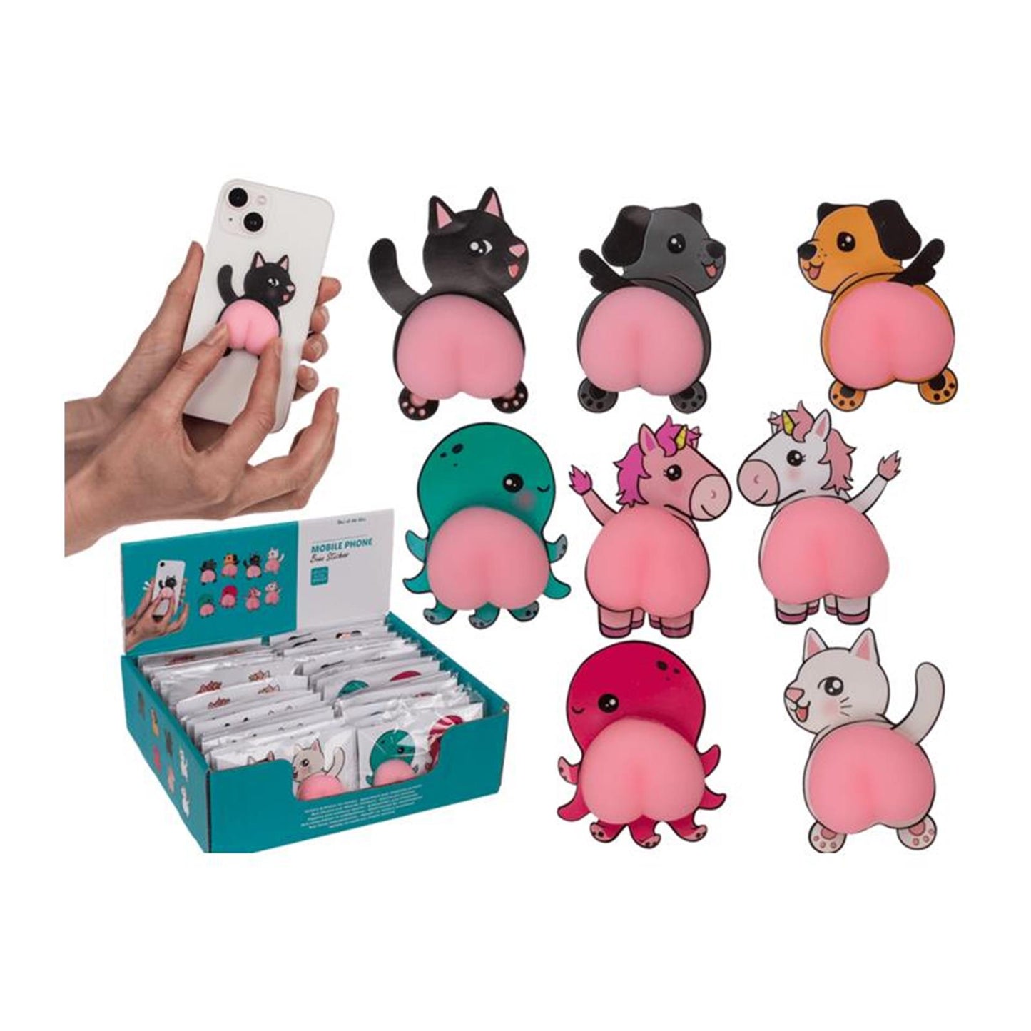 Out of the blue grappige billensticker voor smartphone