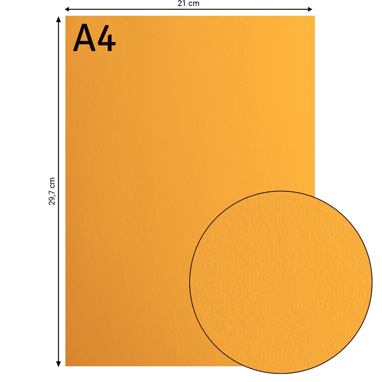 Florence • cardstock papier 216g glad a4 grapefruit 10x