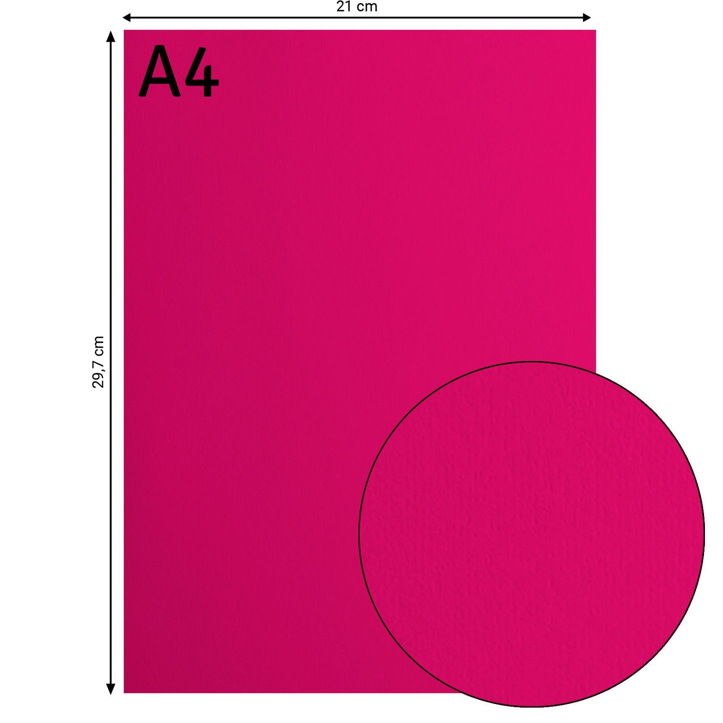 Florence • cardstock papier 216g glad a4 raspberry 10x