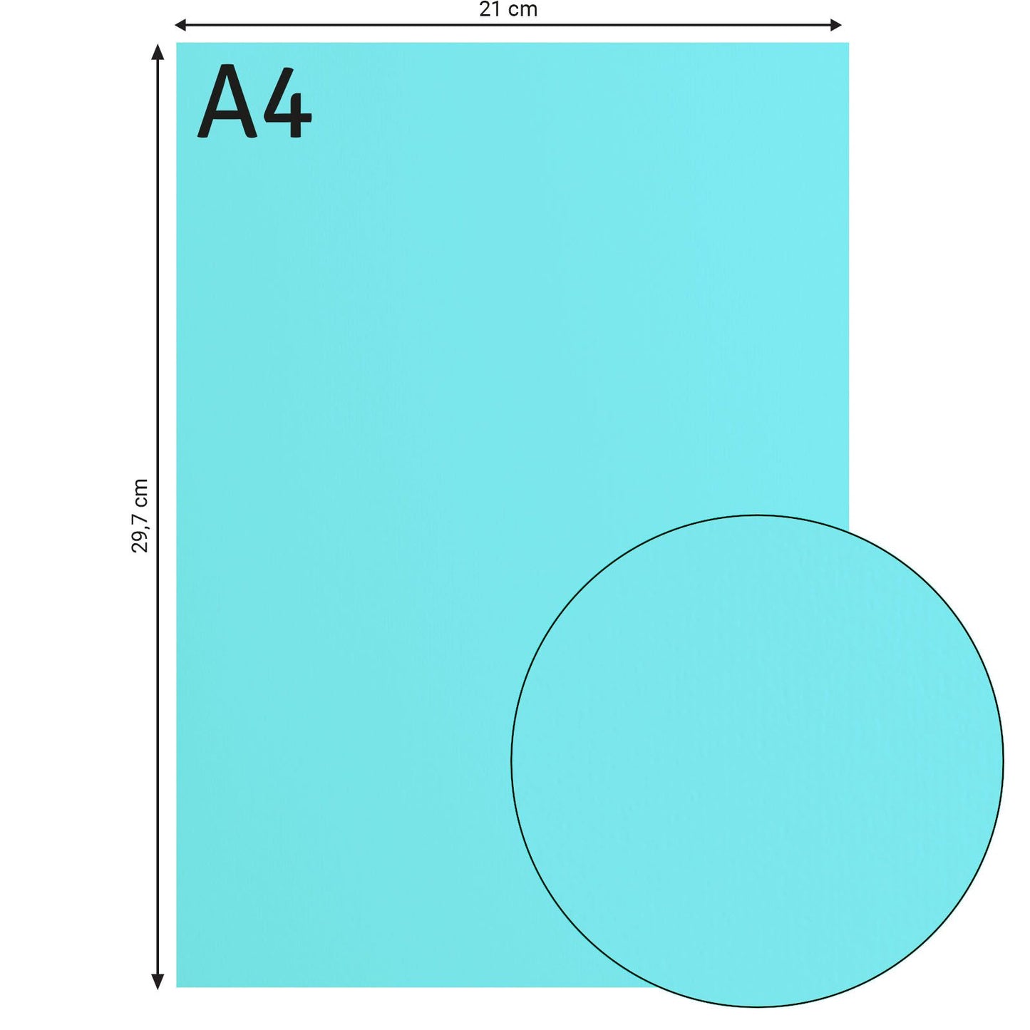 Florence • cardstock papier 216g glad a4 sky 10x