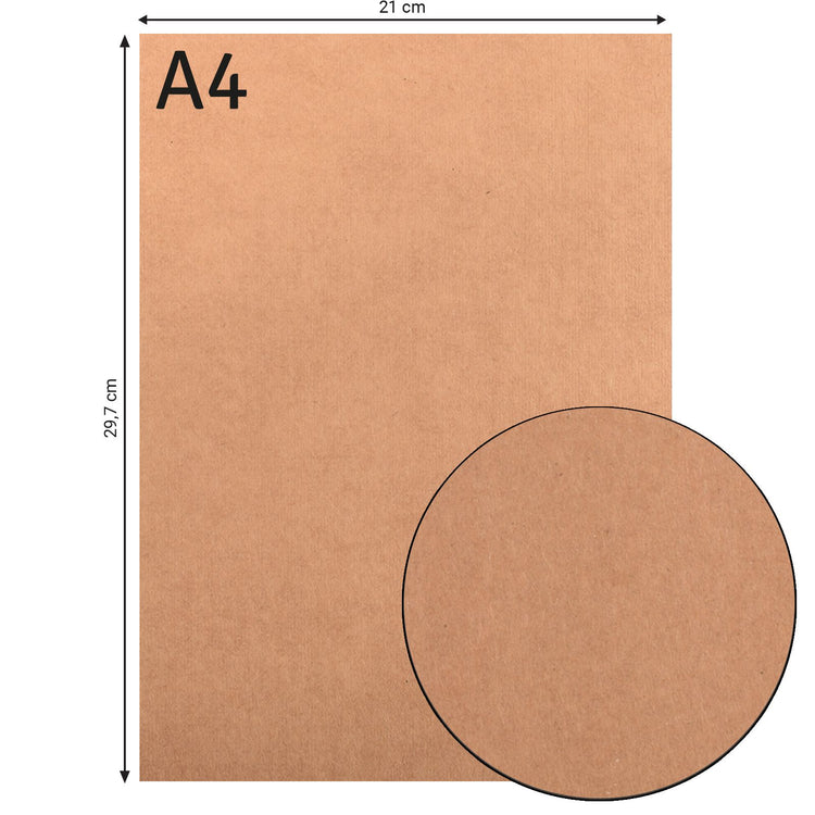 Florence • cardstock papier 216g glad a4 kraft licht 10x