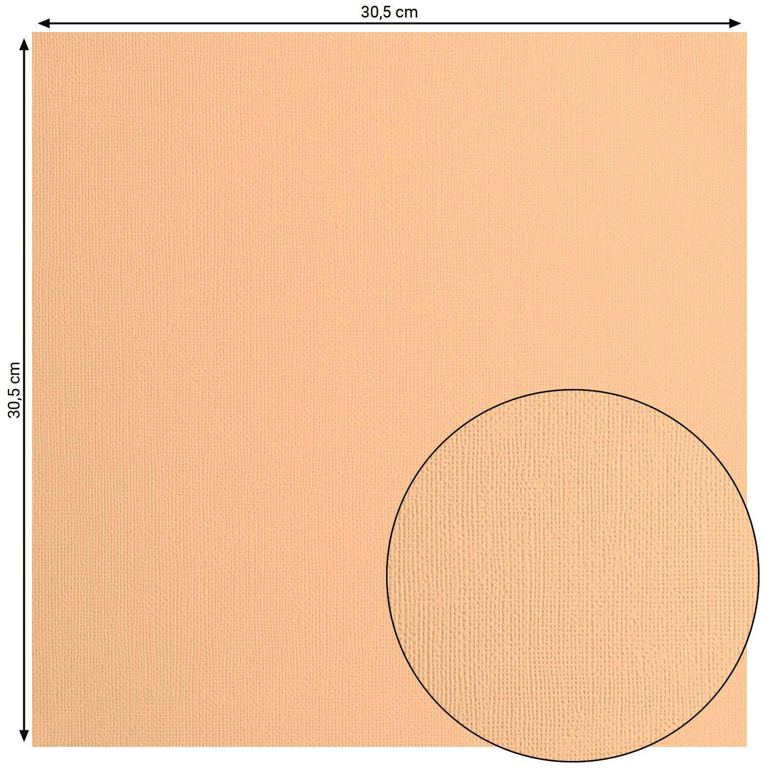 Florence • cardstock papier 216g textuur 30,5x30,5cm sorbet 20x