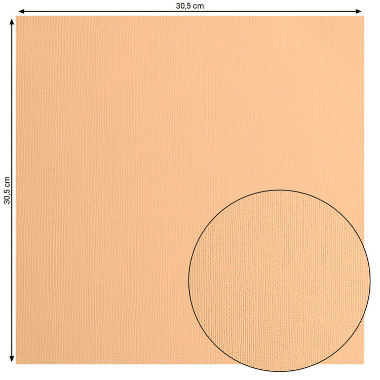 Florence • cardstock papier 216g textuur 30,5x30,5cm sorbet 20x