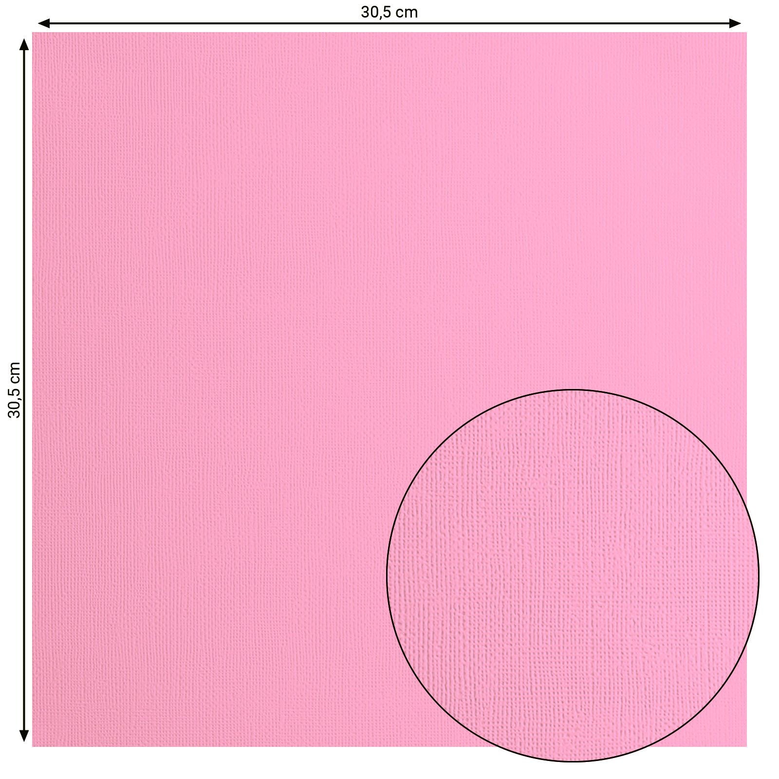 Florence • cardstock papier 216g textuur 30,5x30,5cm pink 20x