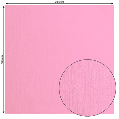 Florence • cardstock papier 216g textuur 30,5x30,5cm pink 20x