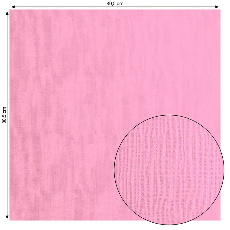 Florence • cardstock papier 216g textuur 30,5x30,5cm pink 20x