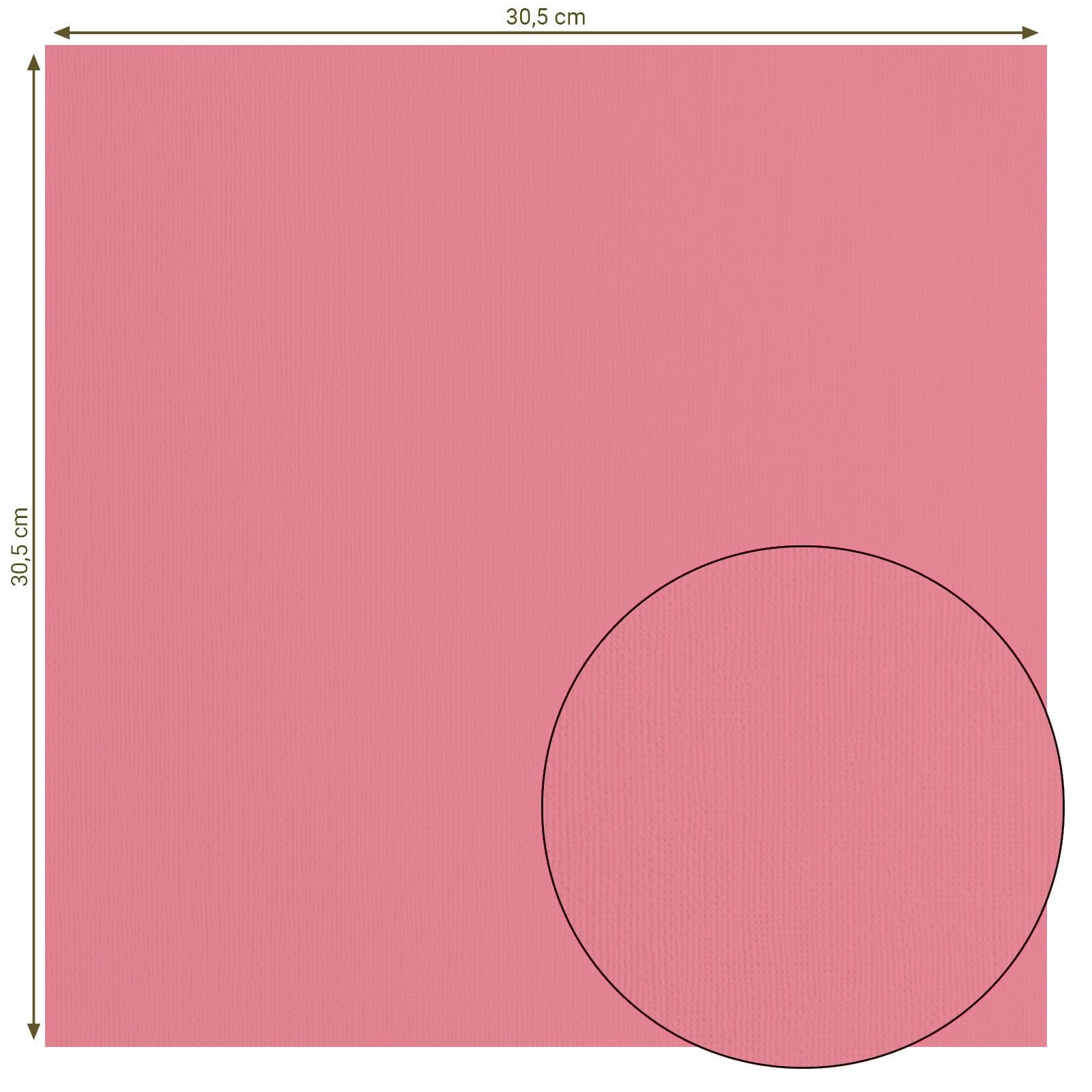 Florence • cardstock papier 216g textuur 30,5x30,5cm beetroot 20x