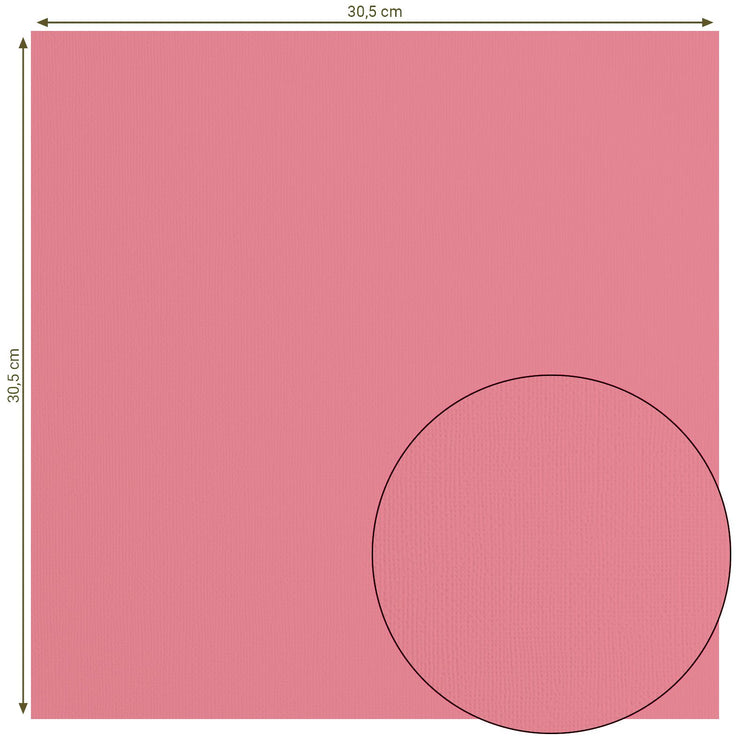 Florence • cardstock papier 216g textuur 30,5x30,5cm beetroot 20x