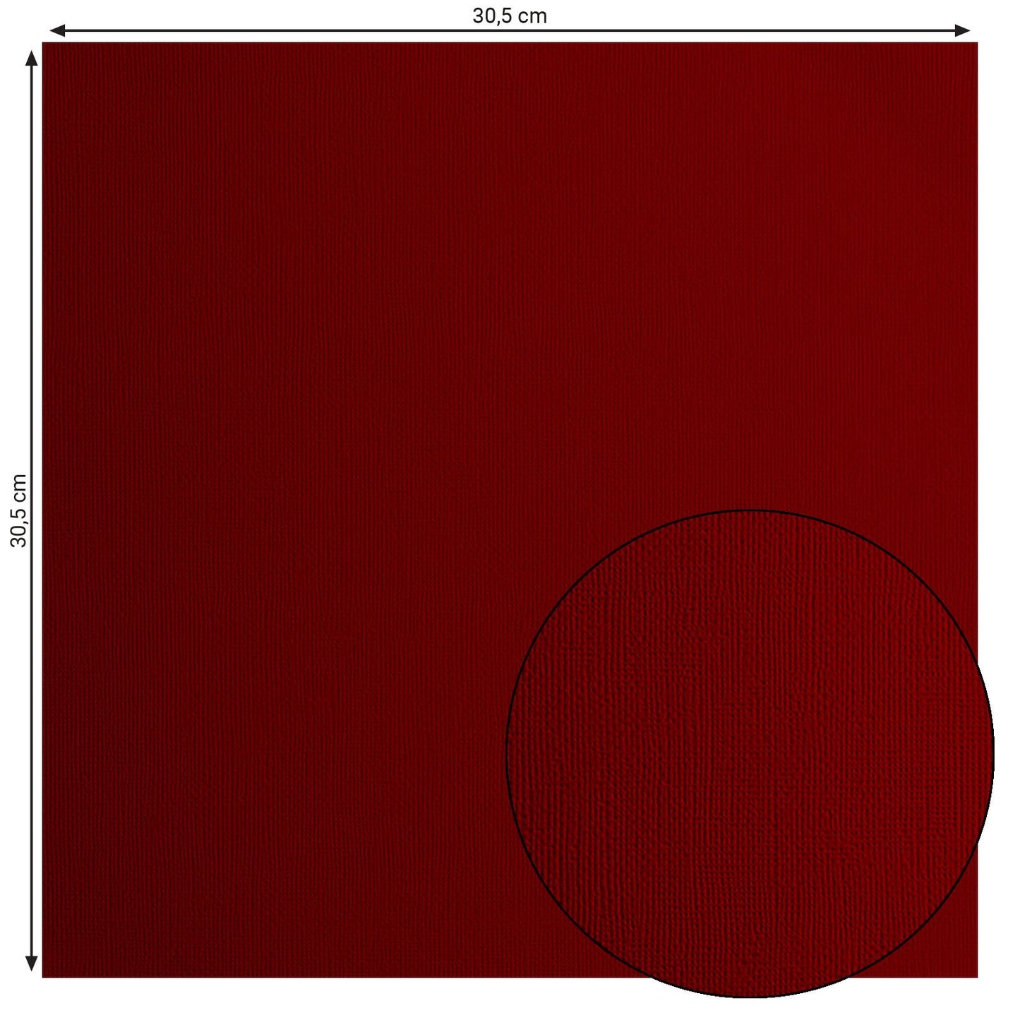 Florence • cardstock papier 216g textuur 30,5x30,5cm ruby 20x