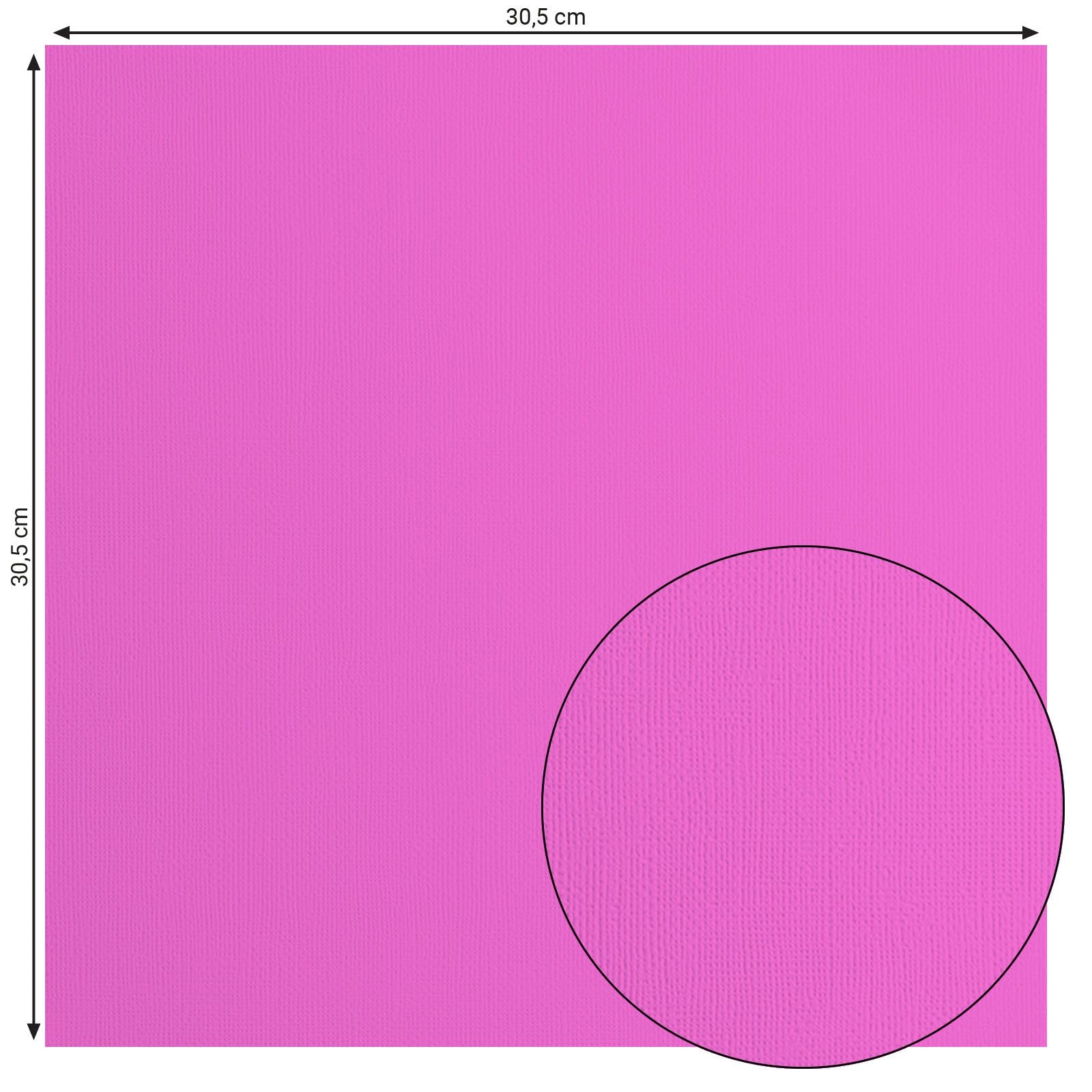 Florence • cardstock papier 216g textuur 30,5x30,5cm fuchsia 0 20x