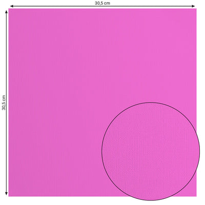 Florence • cardstock papier 216g textuur 30,5x30,5cm fuchsia 0 20x