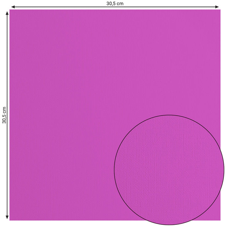 Florence • cardstock papier 216g textuur 30,5x30,5cm plum 20x