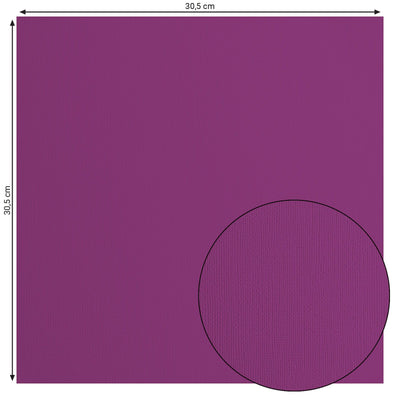 Florence • cardstock papier 216g textuur 30,5x30,5cm mauve 20x