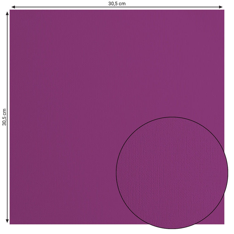 Florence • cardstock papier 216g textuur 30,5x30,5cm mauve 20x