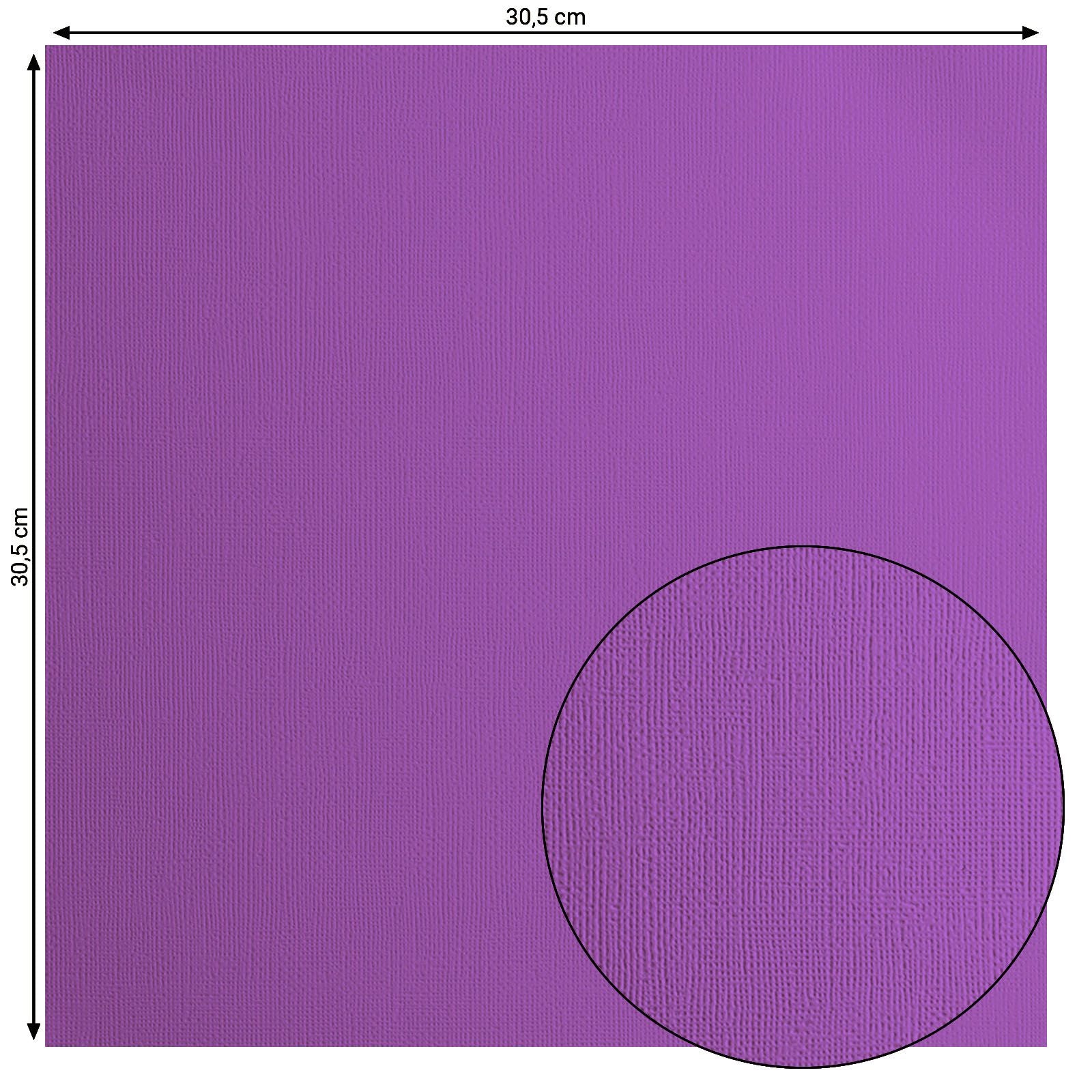 Florence • cardstock papier 216g textuur 30,5x30,5cm violet 20x