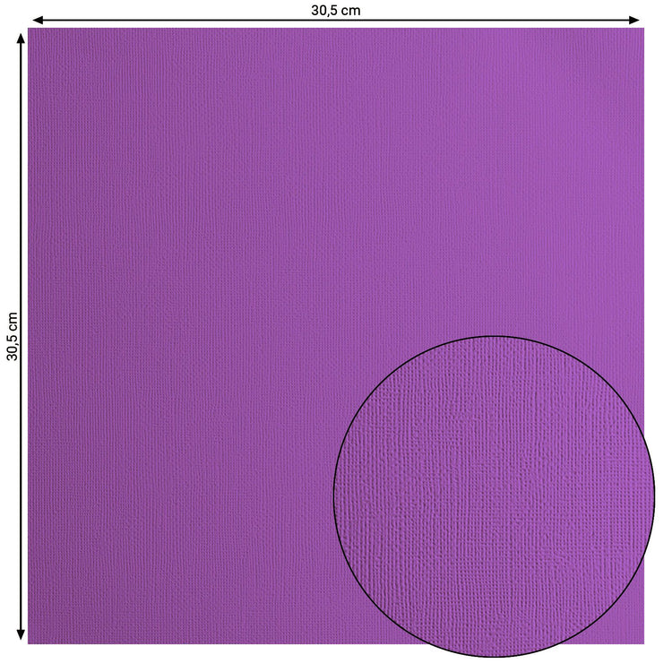 Florence • cardstock papier 216g textuur 30,5x30,5cm violet 20x