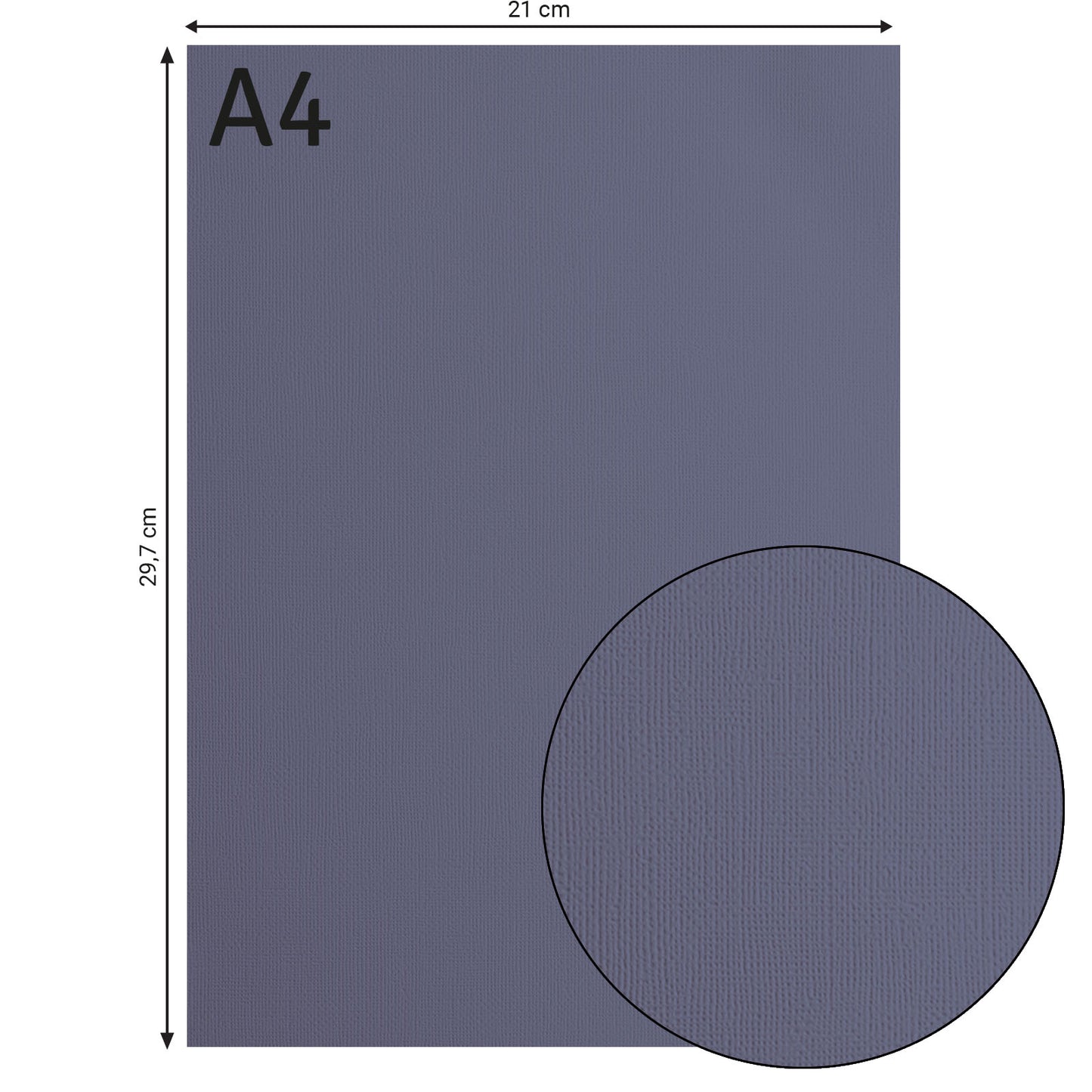 Florence • cardstock papier 216g textuur a4 graphite 10x