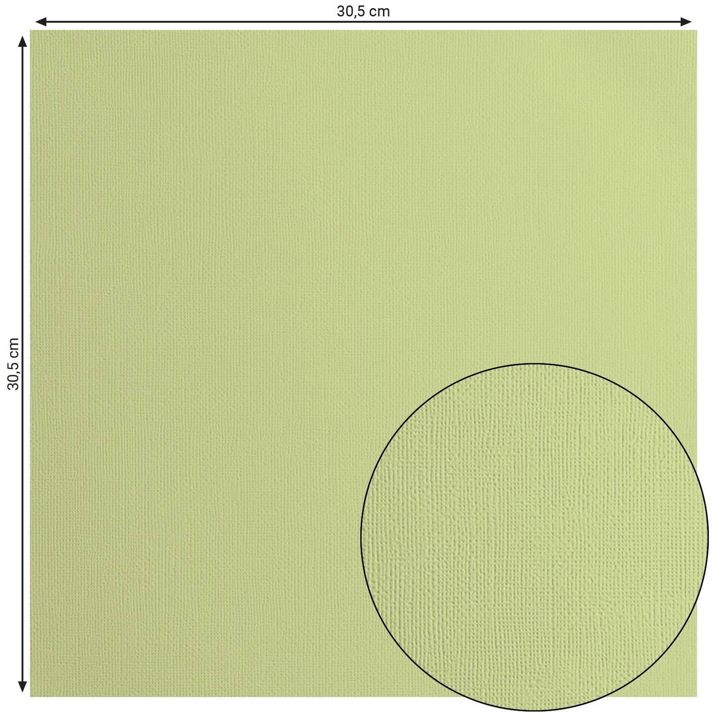 Florence • cardstock papier 216g textuur 30,5x30,5cm anise 20x