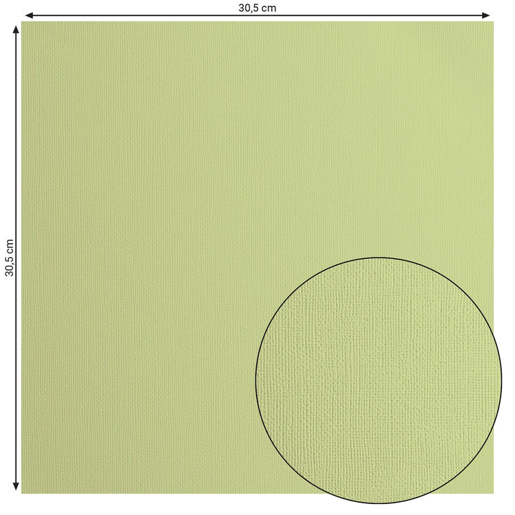 Florence • cardstock papier 216g textuur 30,5x30,5cm anise 20x