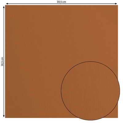 Florence • cardstock papier 216g textuur 30,5x30,5cm brick