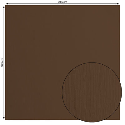 Florence • cardstock papier 216g textuur 30,5x30,5cm hazelnut 20x