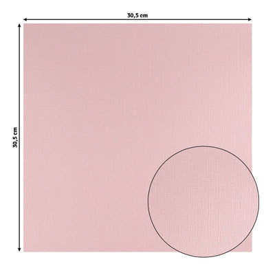 Florence • cardstock papier 216g textuur 30,5x30,5cm light rose 20x