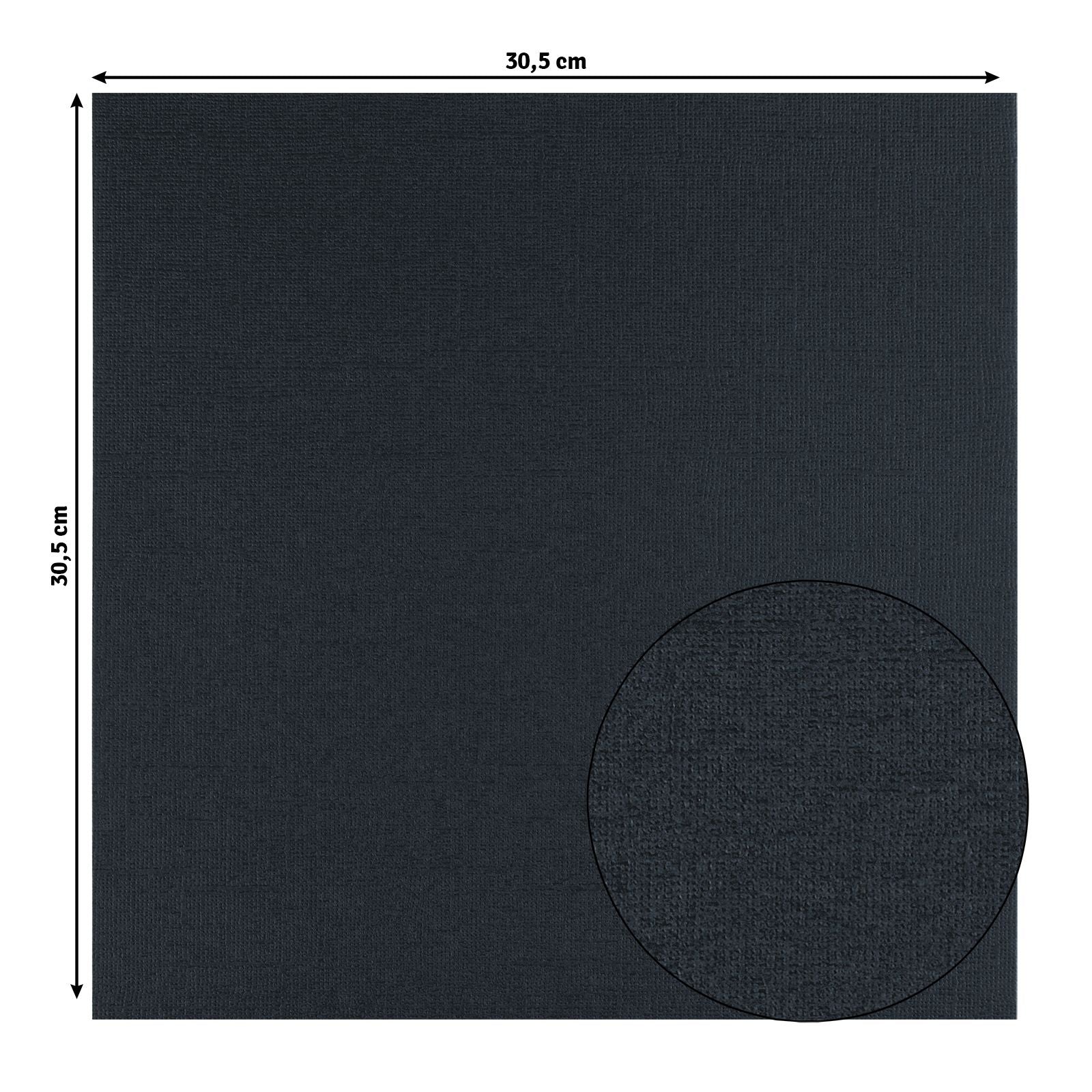 Florence • cardstock papier 216g textuur 30,5x30,5cm night blue 20x