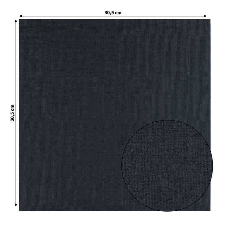 Florence • cardstock papier 216g textuur 30,5x30,5cm night blue 20x