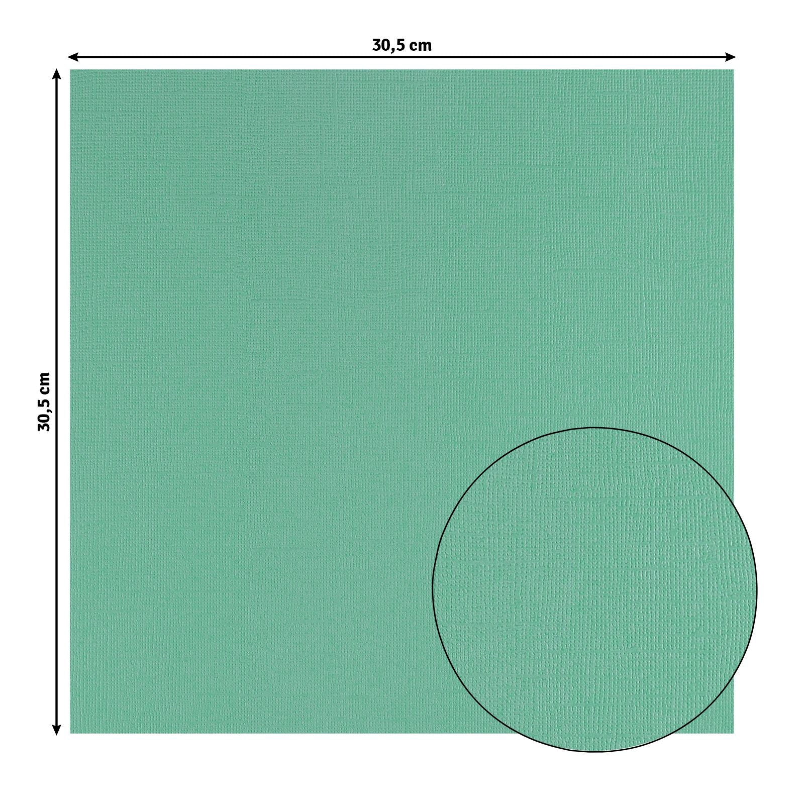 Florence • cardstock papier 216g textuur 30,5x30,5cm mint 20x