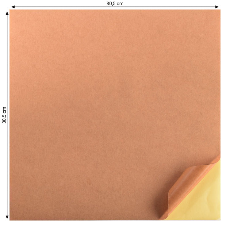 Florence • kraft adhesive paper 120g glad 30,5x30,5cm 10x