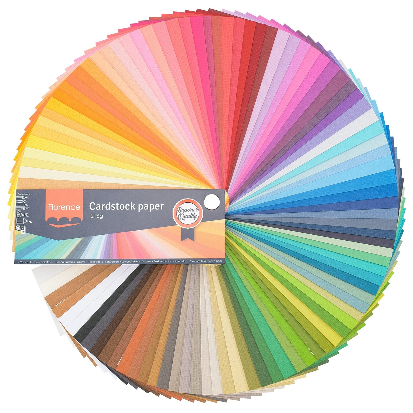 Florence • kleurenwaaier cardstock papier textuur 216g
