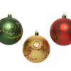 Decoris kerstballen mix 12st goud rood groen