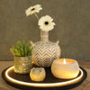 Ideas 4 seasons houten plaat met neonlicht ã˜28x2,6 cm touch bediening zwart