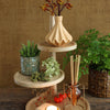 Ideas 4 seasons etagere hout met 3 plateaus h37, dia 25,5 20,5 15,5 cm