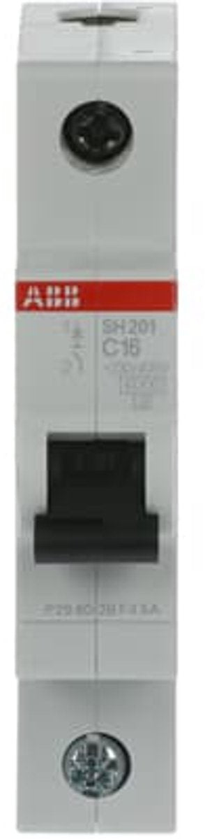 Busch-jaeger abb installatieautomaat 1-polig 16a - sh201-c16 - type c