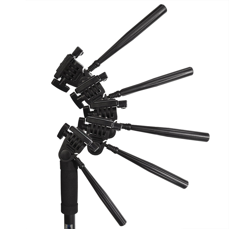 Falcon eyes eenbeenstatief + 3 weg kop mp-3 4 secties 178 cm