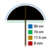 Falcon Eyes Flitsparaplu UR-32T Diffuus Wit 80 cm