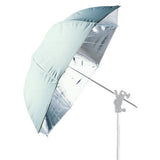 Falcon Eyes Flitsparaplu UR-T86S Zilver Wit 216 cm - afbeelding 1