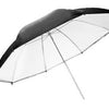 Falcon Eyes Flitsparaplu URN-T86TSB1 Diffuus Wit + Zilver Zwarte Hoes 216 cm