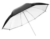 Falcon Eyes Flitsparaplu URN-T86TSB1 Diffuus Wit + Zilver Zwarte Hoes 216 cm - afbeelding 1