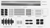 Falcon eyes plafond railsysteem b-3030d 3x3 m incl. 4 pantografen - afbeelding 2