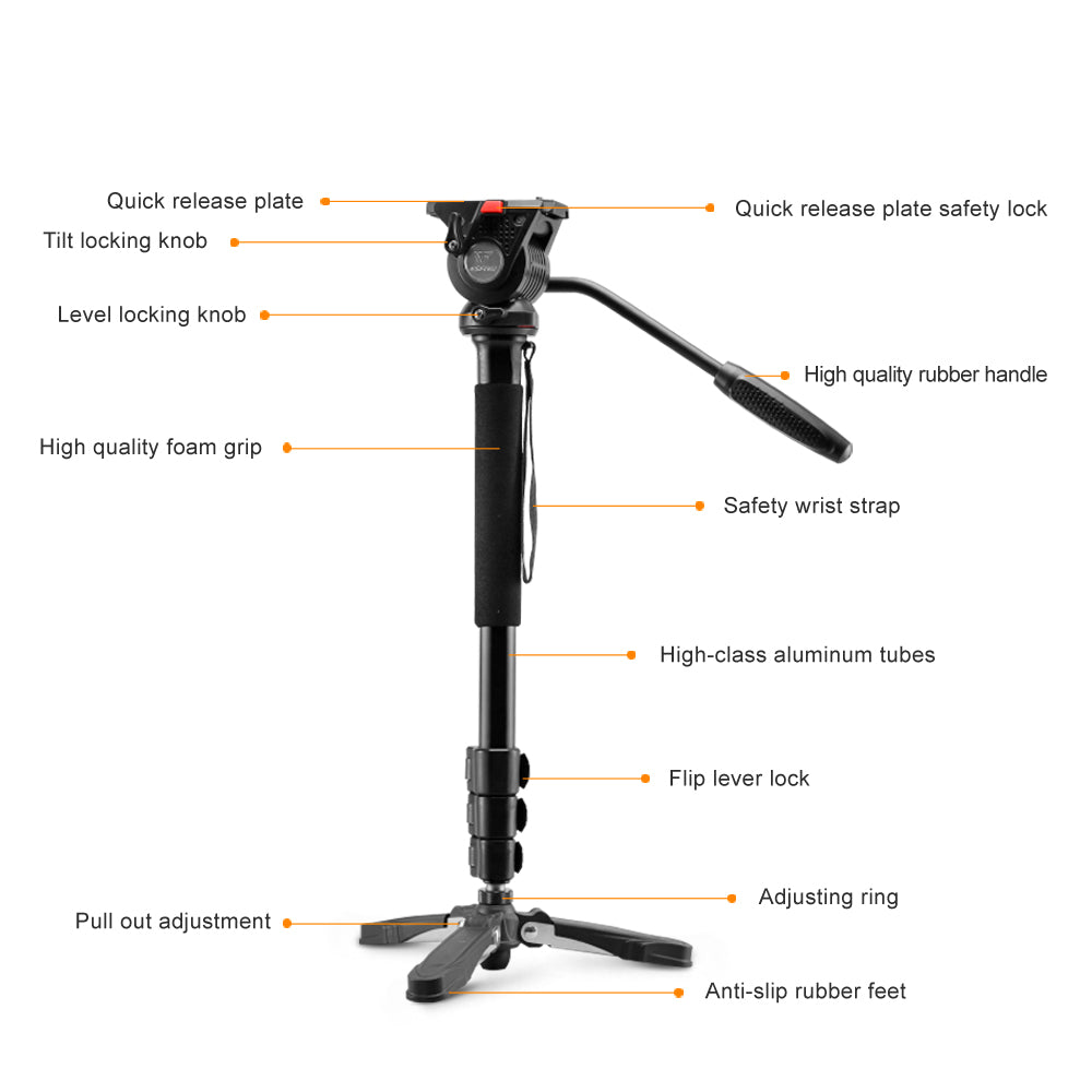 Nest video monopod nt-329m h145 cm