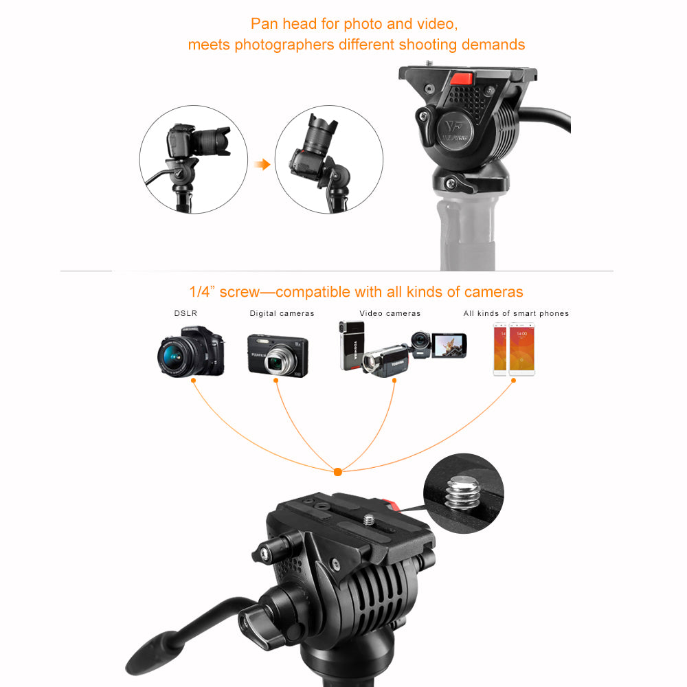 Nest video monopod nt-329m h145 cm