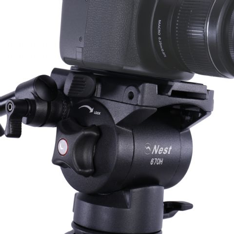 Nest video statief nt-670 + vloeistofgedempte kop